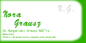 nora grausz business card